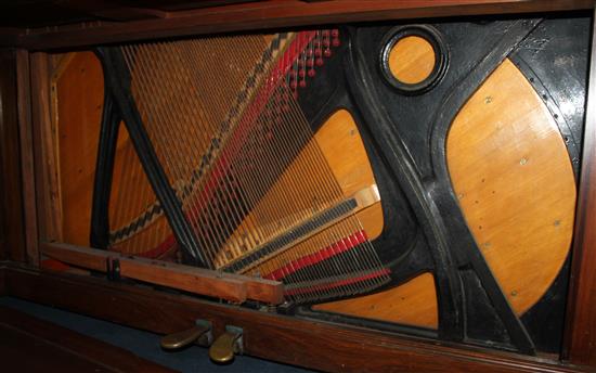 An early 20th century Bluthner rosewood cased upright piano,